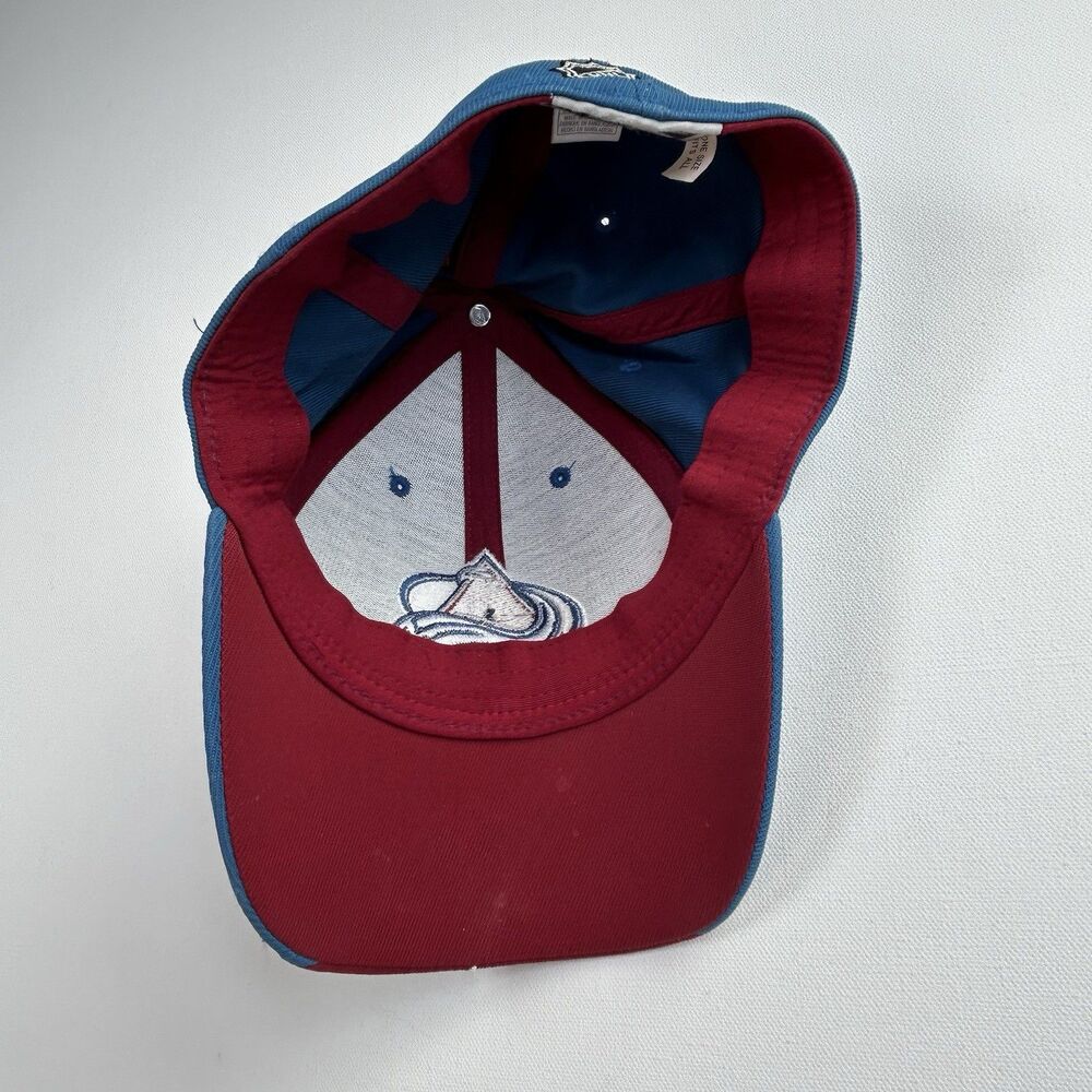Colorado Avalanche Reebok Hockey Cap Center Ice Collection Blue Burgundy OSFA - Picture 3 of 10